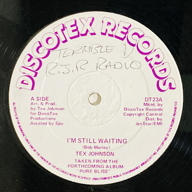 TEX JOHNSON / I'M STILL WAITING (12インチシングル)
