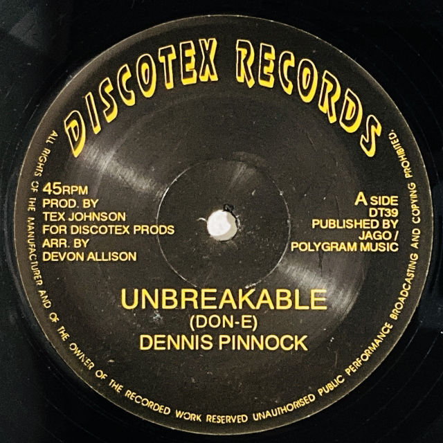 DENNIS PINNOCK / UNBREAKABLE / SAX APPEAL (12インチシングル)
