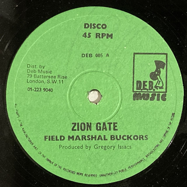 FIELD MARSHAL BUCKORS / ZION GATE (12インチシングル)