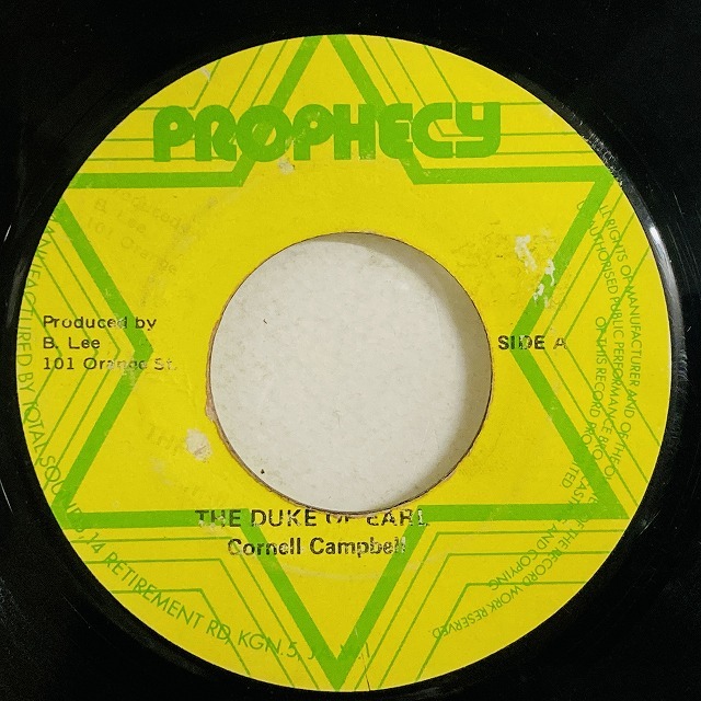CORNELL CAMPBELL / DUKE OF EARL (7インチシングル)