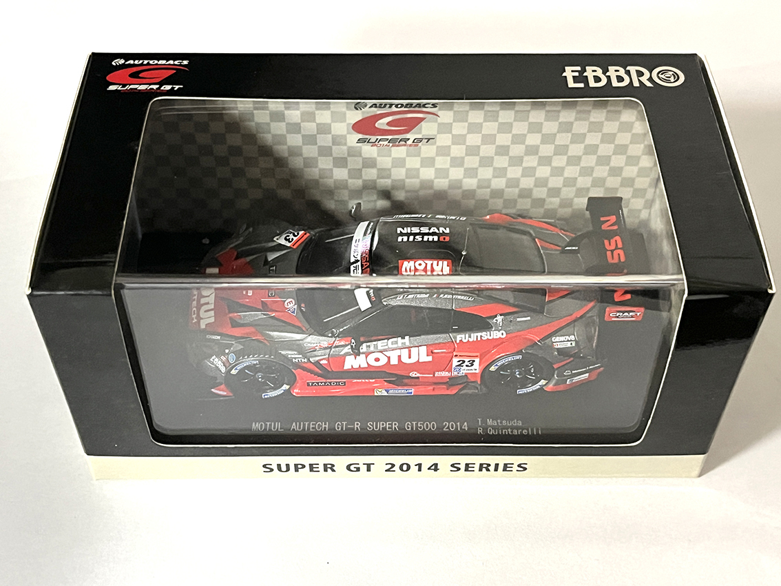 エブロ 1/43 モチュール オーテック R35 GT-R SUPER GT 500 NISMO MOTUL AUTECH ニスモ 日産 ニッサン NISSAN EBBRO ロニー クインタレッリ