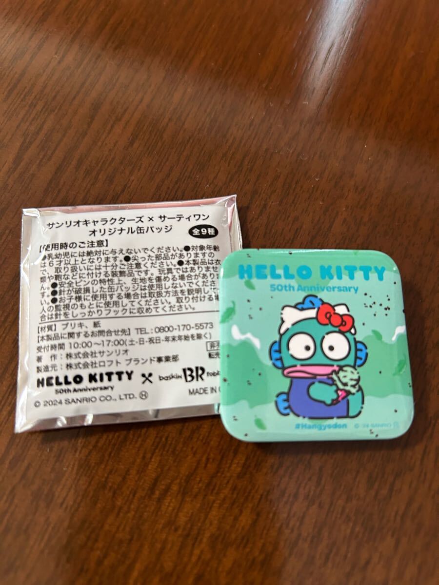 マイ様ご購入専用ページ サンリオ☆31アイス☆ハンギョドン☆缶バッジ 程よく