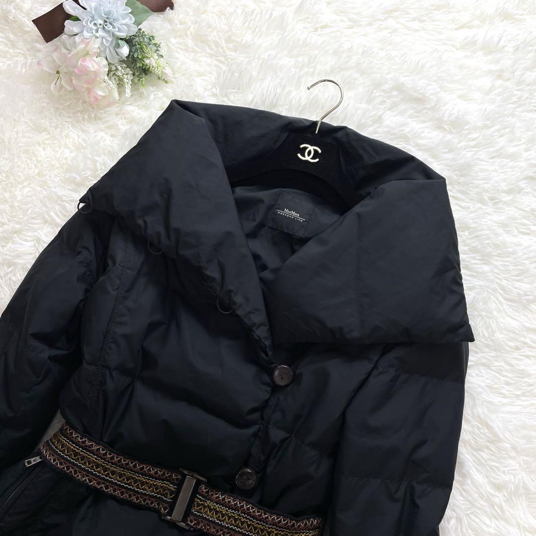 大きいサイズ Max Mara マックスマーラ ダウンコート ベルト 42 大きいサイズ Max Mara マックスマーラ ダウンコート ベルト 42