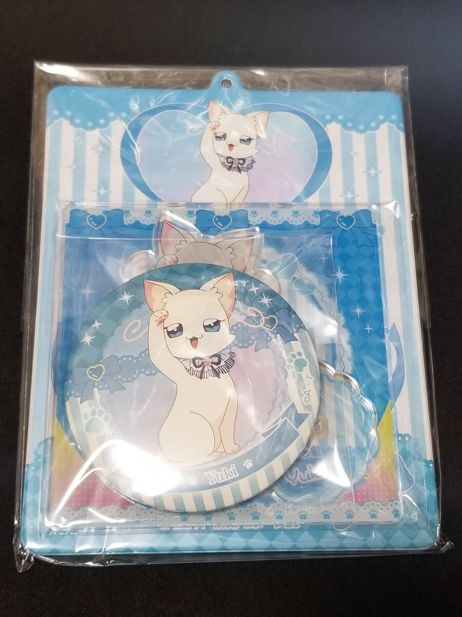 送料無料 わんぷり 猫屋敷ユキ アクリルスタンド+缶バッジ+缶 送料無料 わんぷり 猫屋敷ユキ アクリルスタンド+缶バッジ+缶