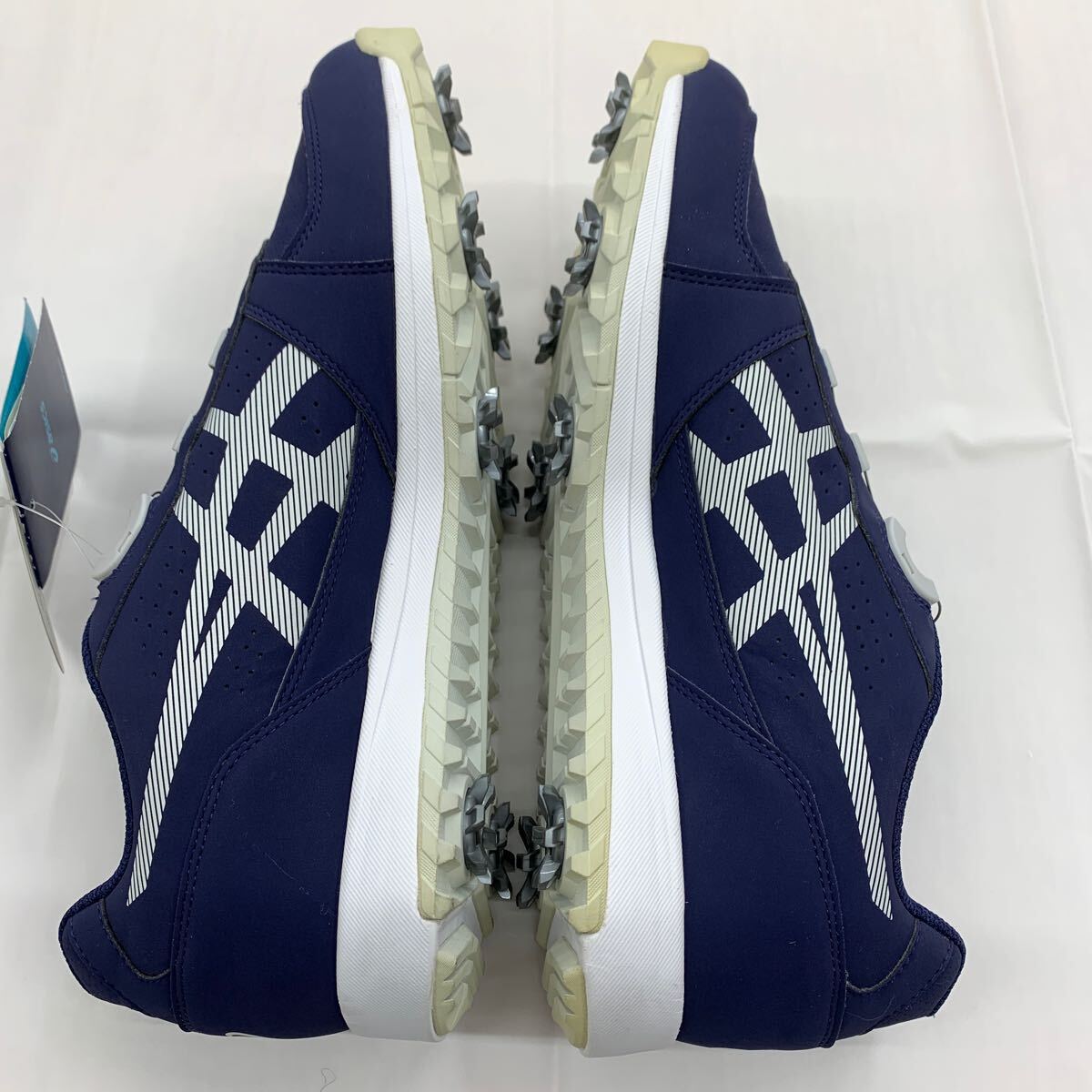 即決■展示品 ゴルフシューズ / asics アシックス　GEL-PRESHOT BOA　28.0cm　ピーコートxソフトグレー