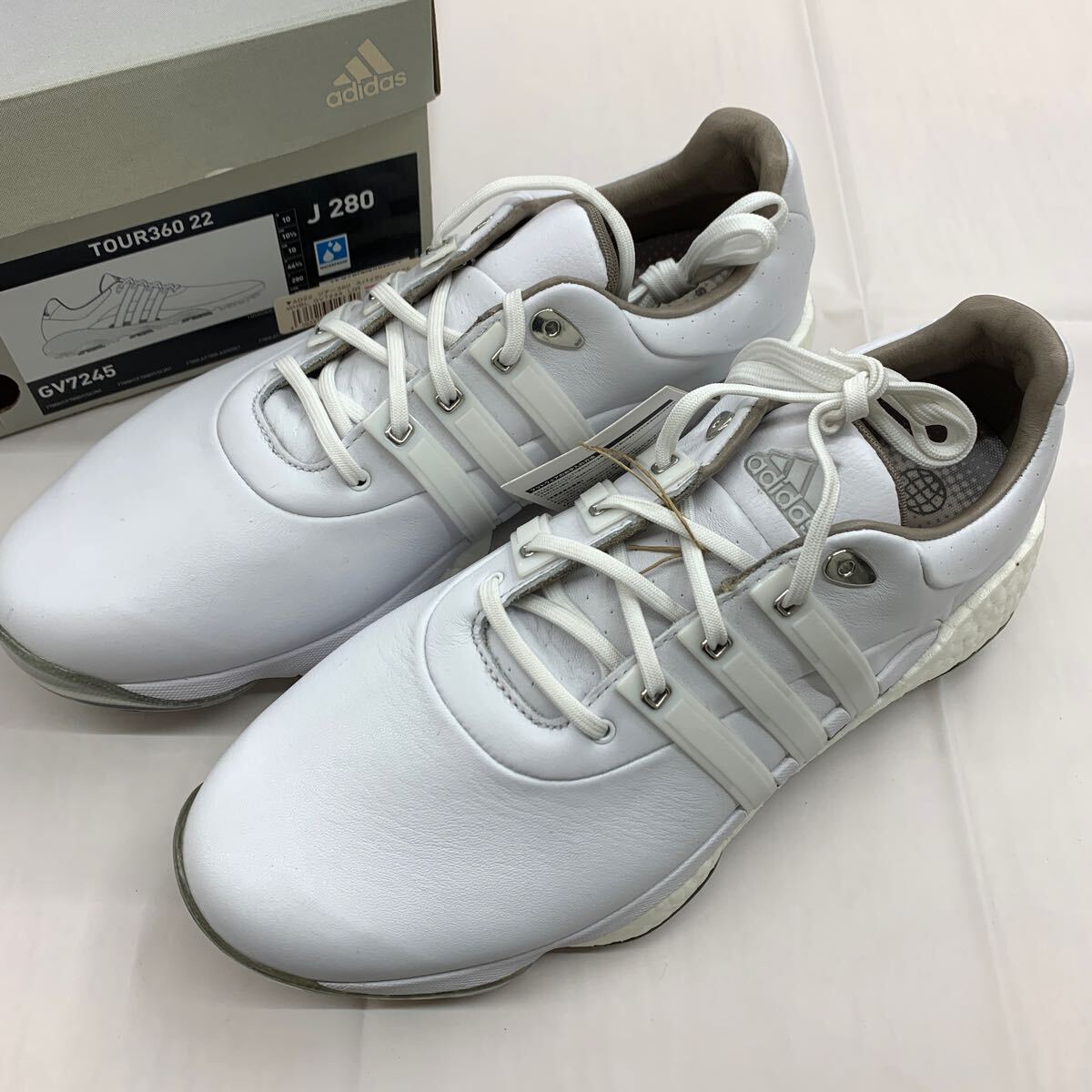 即決■展示品 ゴルフシューズ / adidas アディダス　TOUR360 22　GV7245 ホワイト　28.0cm
