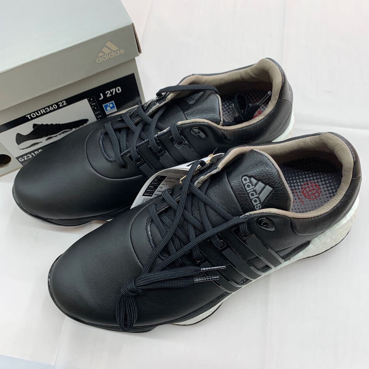 即決■展示品 ゴルフシューズ / adidas アディダス TOUR360 22 GZ3158 ブラック 27.0cm