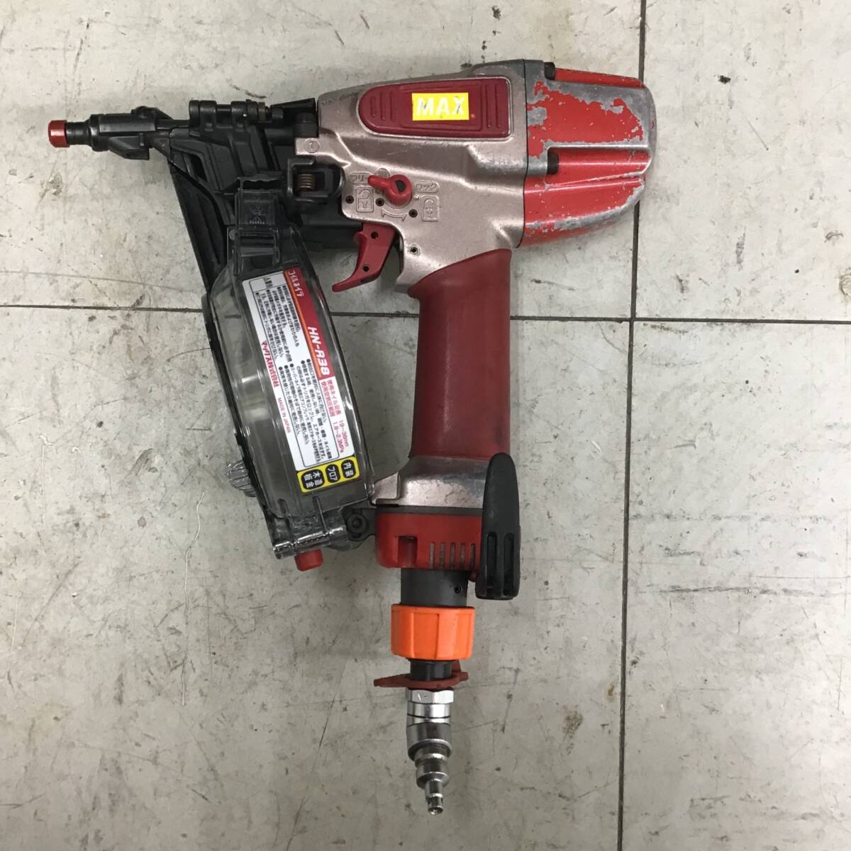 【中古品】 マックス/MAX 高圧エア釘打ち機・HN-R38 ■送料無料・代引き・店頭受取対応■