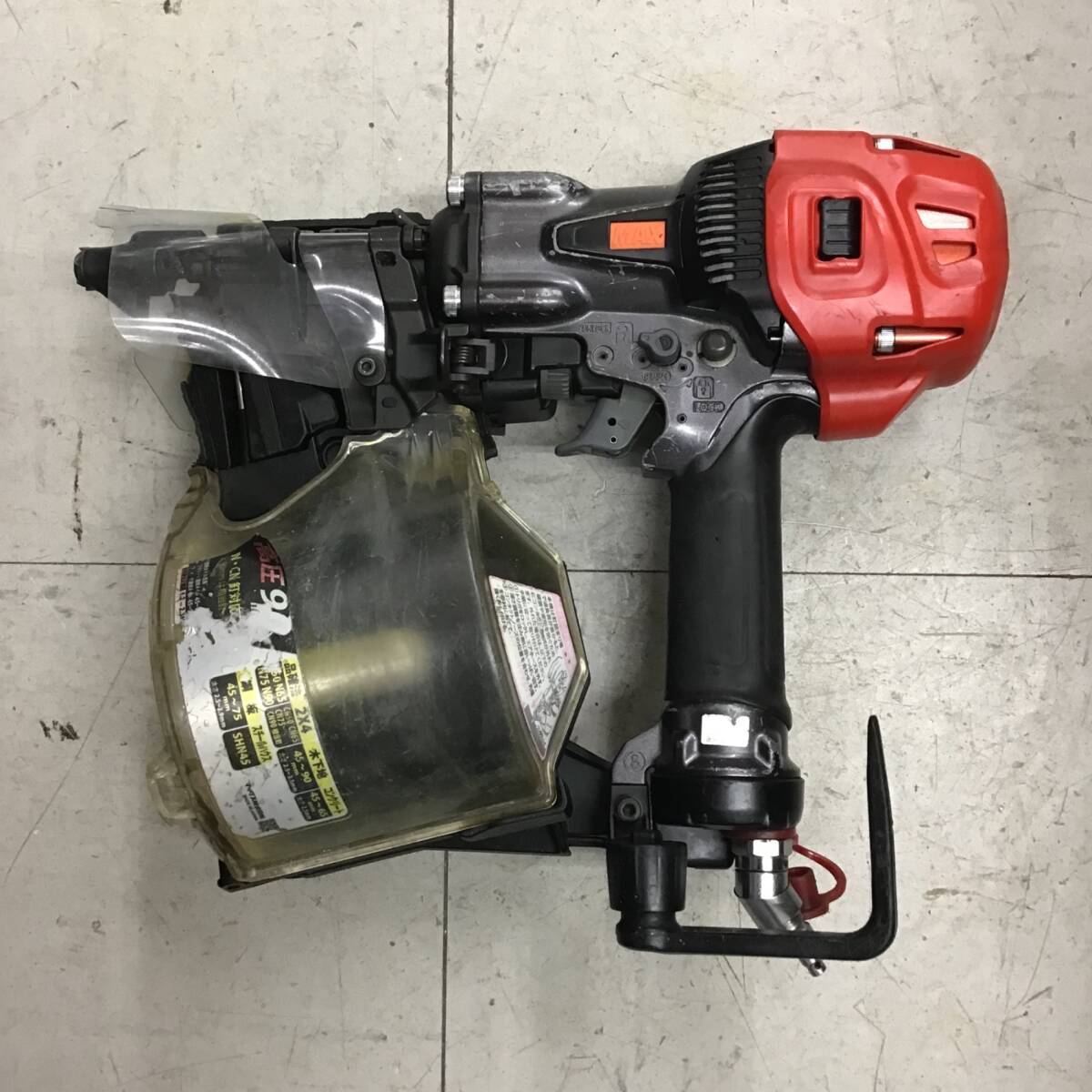 【中古品】◎メンテ済み◎ マックス/MAX 高圧エア釘打ち機・HN-90N5(D)-G ■送料無料・代引き・店頭受取対応■