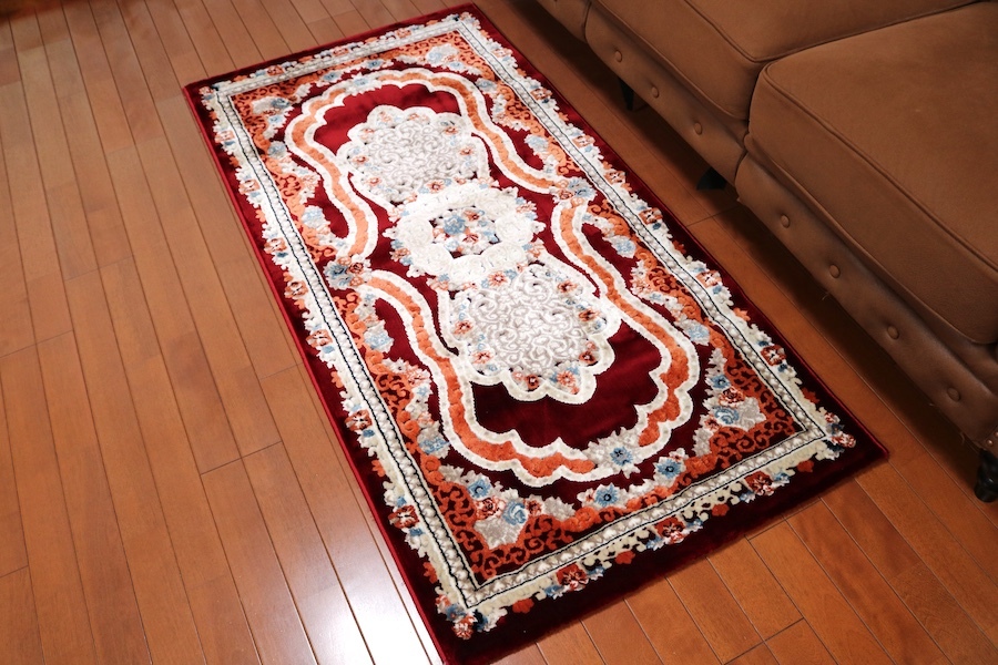 □玄関マット□ペルシャ柄絨毯□78×151 □新品未使用□ラグ □玄関マット□ペルシャ柄絨毯□78×151 □新品未使用□ラグ