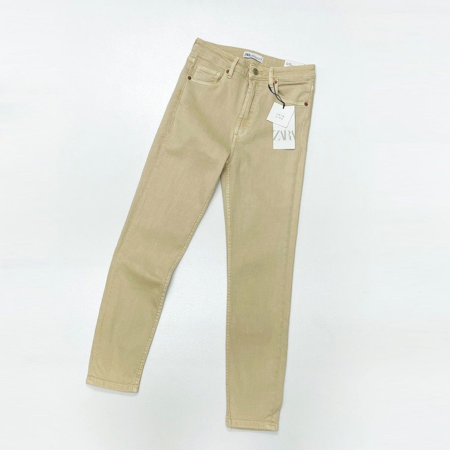 ZARA /38/ ベージュ系 スキニーデニムパンツ ジーンズ ZARA /38/ ベージュ系 スキニーデニムパンツ ジーンズ