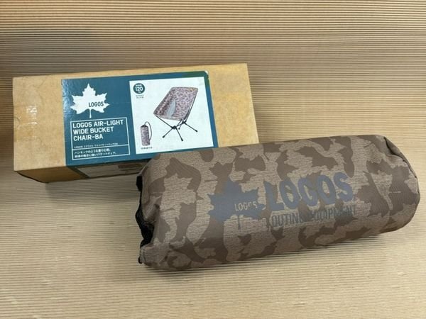4*2005 未使用品【LOGOS/ロゴス】AIR-LIGHT WIDE BUCKET CHAIR-BA 品番：73173163 耐荷重：120kg《店頭引渡可 札幌・美しが丘店》