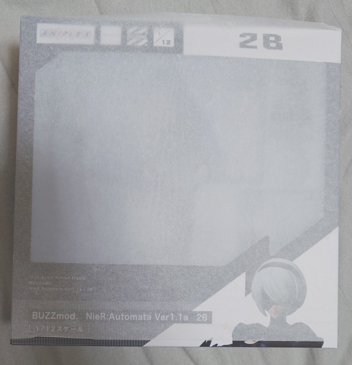 BUZZmod. NieR:Automata Ver1.1a 2B 塗装済み完成品1/12アクションフィギュア＋背景シート付き 新品未開封 国内正規品