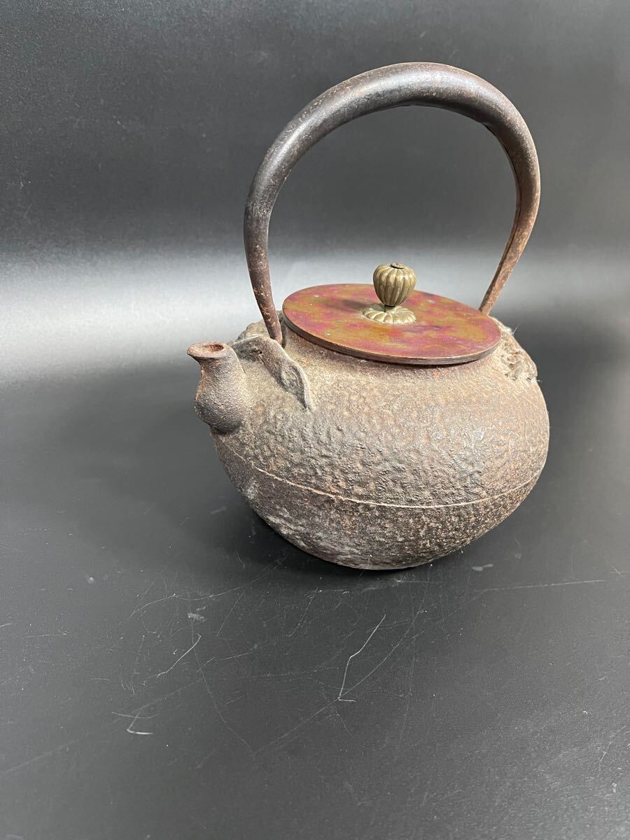10 28-515044-03 [Y]【B】鉄瓶 龍文堂造 茶器 煎茶 コレクション
