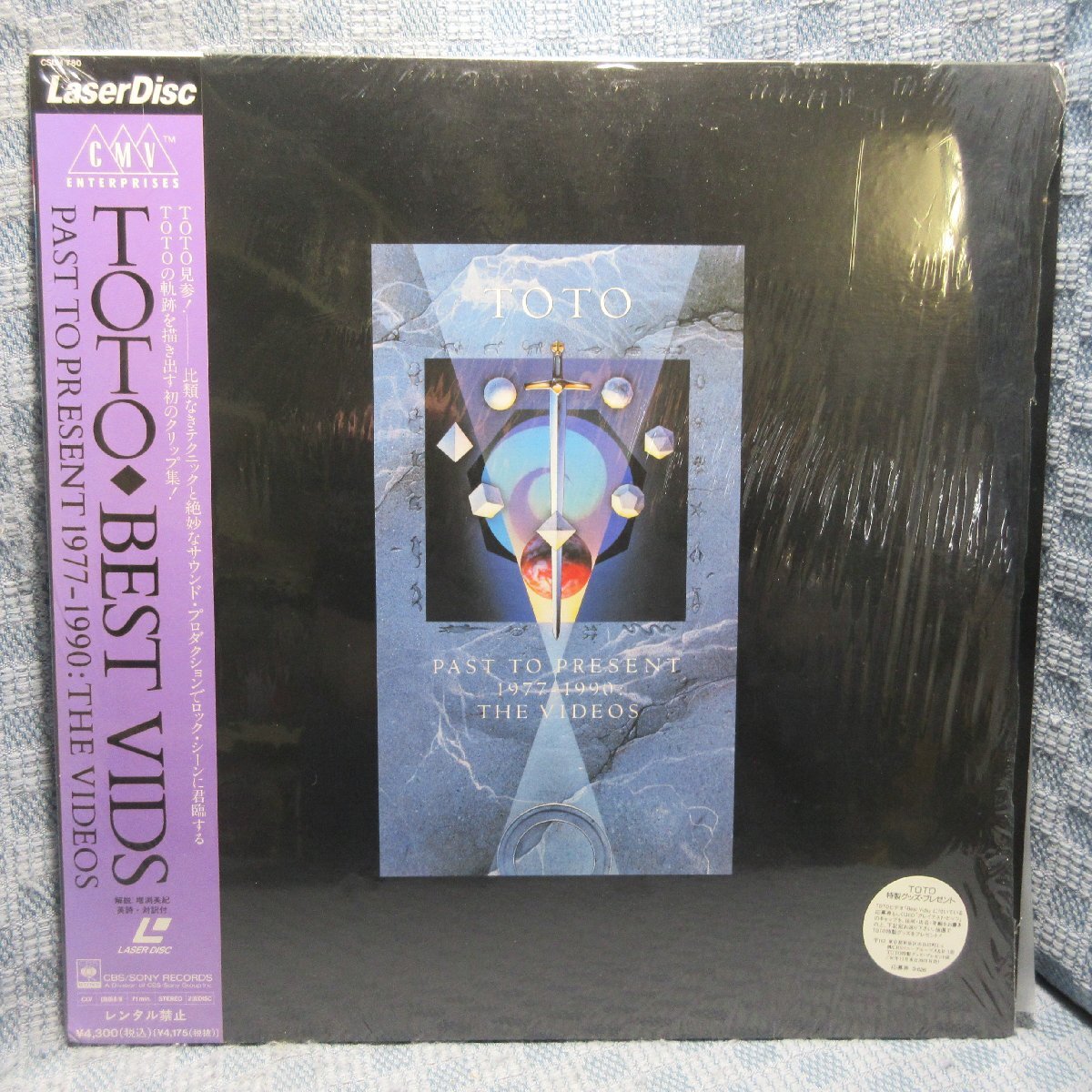 VA355●TOTO トト「BEST VIDS PAST TO PRESENT 1977-1990：THE VIDEOS」LD(レーザーディスク)