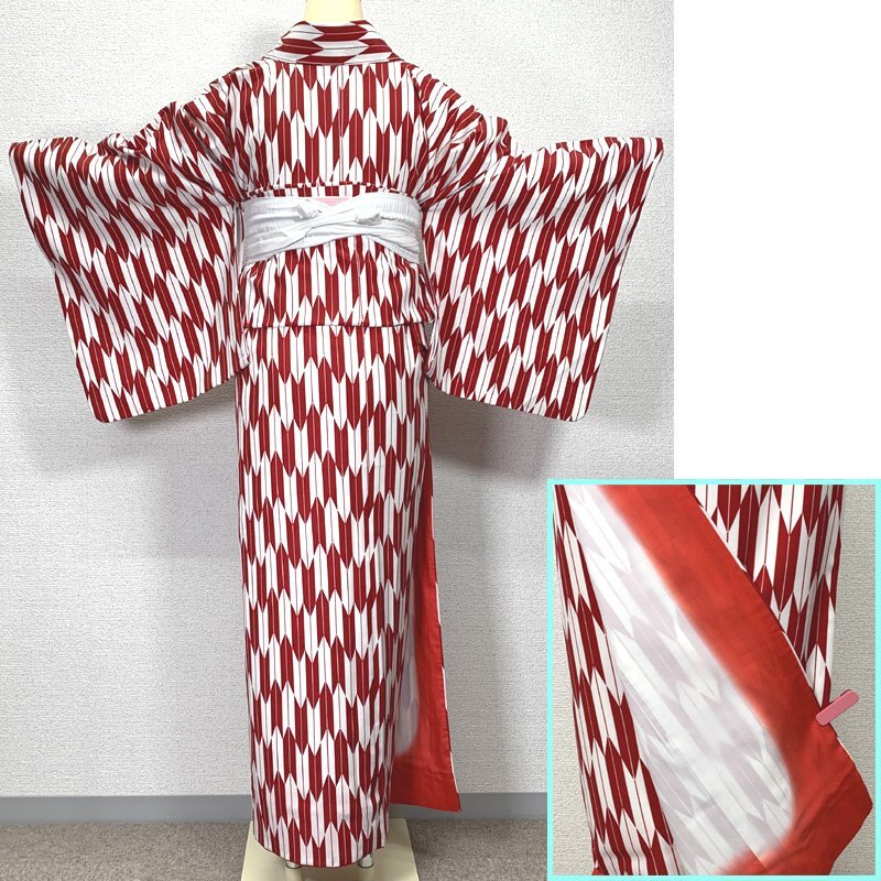 0 кимоно March 0 стрела ..68.5/ длина 163... мелкий рисунок . сырой hakama 0 церемония окончания .. тип 412Q22