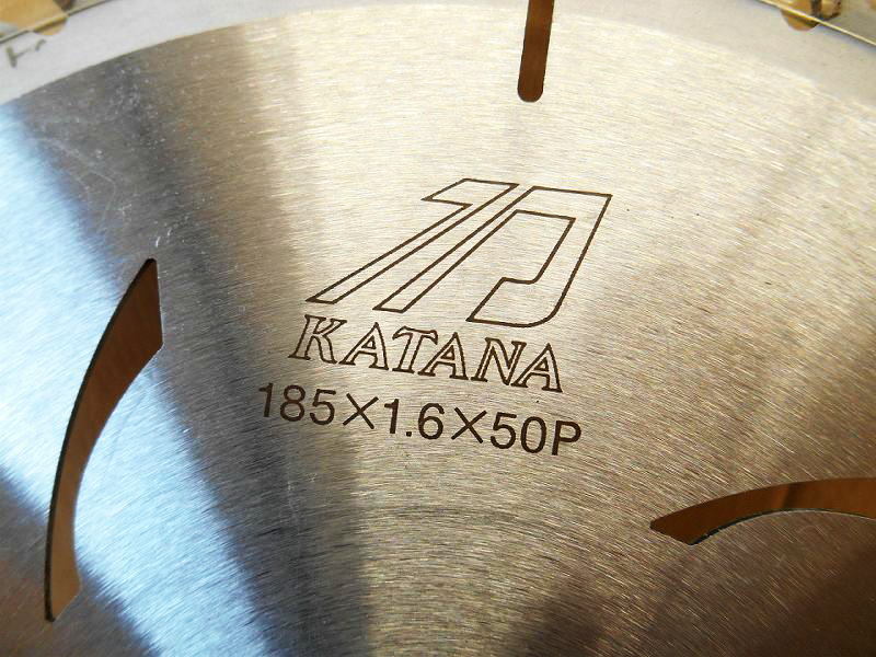 【新品?長(zhǎng)期保管品】 刀 Katana HIGH KATANA RANK 替刃 185×1.6×50P 刃數(shù)50 替え刃 刃 最新鋭チップアロー 切斷 木工 チップソー