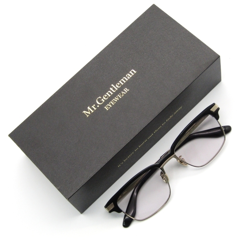 美品 Mr.Gentleman ミスタージェントルマン サングラス KEVIN ケヴィン ブロウ 日本製 A ゴールド/ブラック 50018601