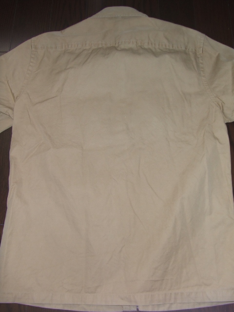 ★良品 GAP ギャップ / コットン 半袖ワークシャツ カーキ / サイズM(肩幅46cm身幅56cm着丈73cm) ★_画像7