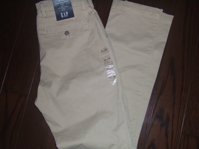 ★タグ付き新品 GAP Flex / エッセンシャル カーキ スリム スキニーパンツ / W29x30(W80cmL78cm) ★