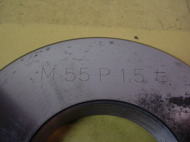 左ネジ M55*1.5 GR2-IR2 中古品 ミリサイズ ネジゲージ リング 左ネジ M55*1.5 GR2-IR2 中古品 ミリサイズ ネジゲージ リング