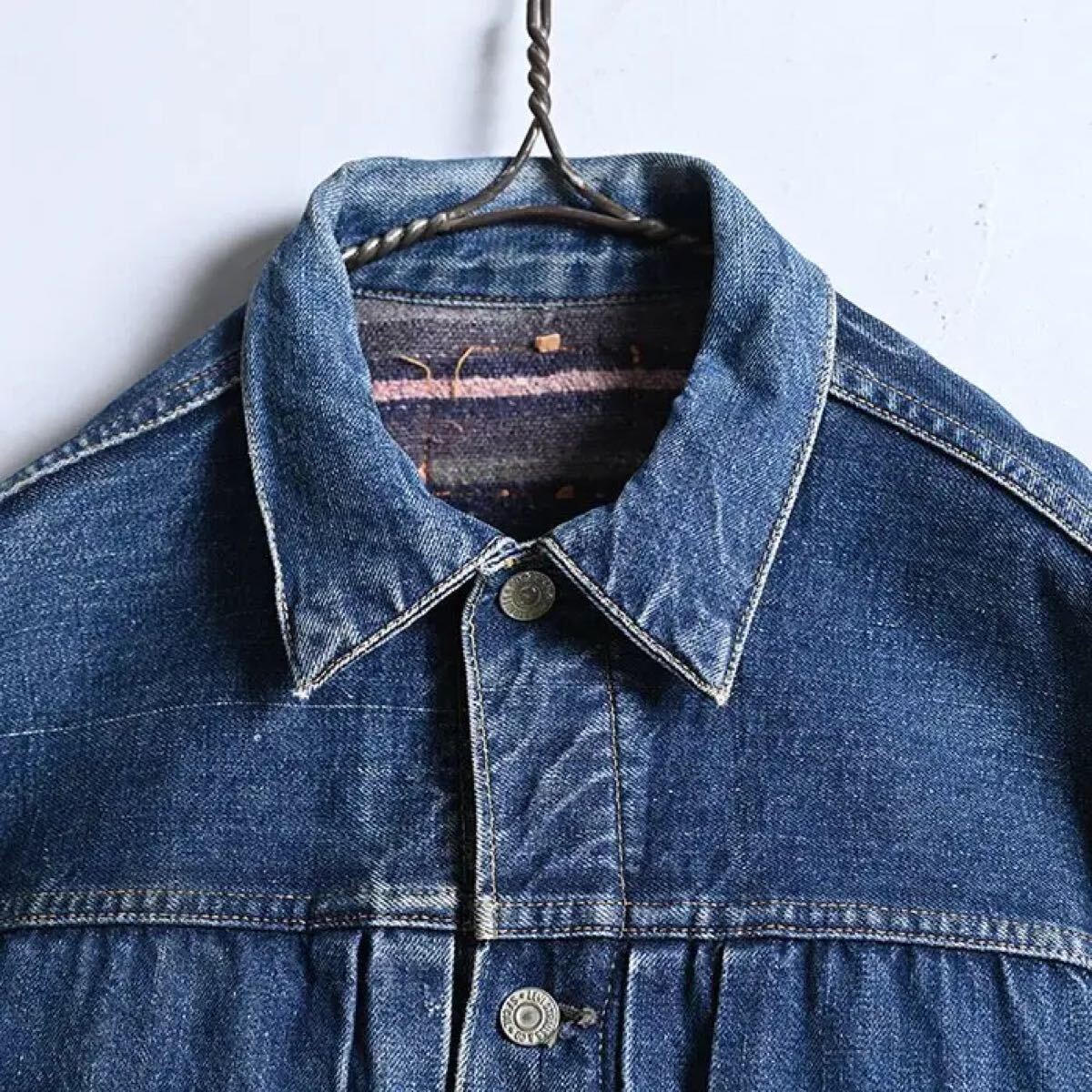 表記サイズ50? LEVI'S 517XX DENIM JACKETハギ 1950'S SUPER 表記サイズ50? LEVI'S 517XX DENIM JACKETハギ 1950'S SUPER