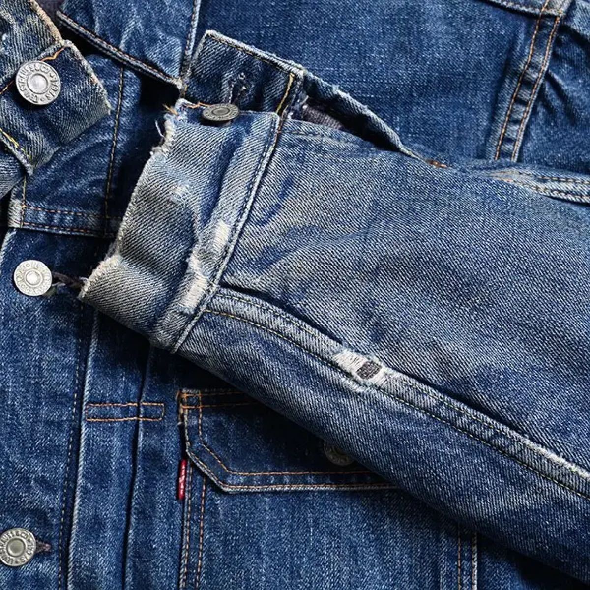 表記サイズ50? LEVI'S 517XX DENIM JACKETハギ 1950'S SUPER 表記サイズ50? LEVI'S 517XX DENIM JACKETハギ 1950'S SUPER
