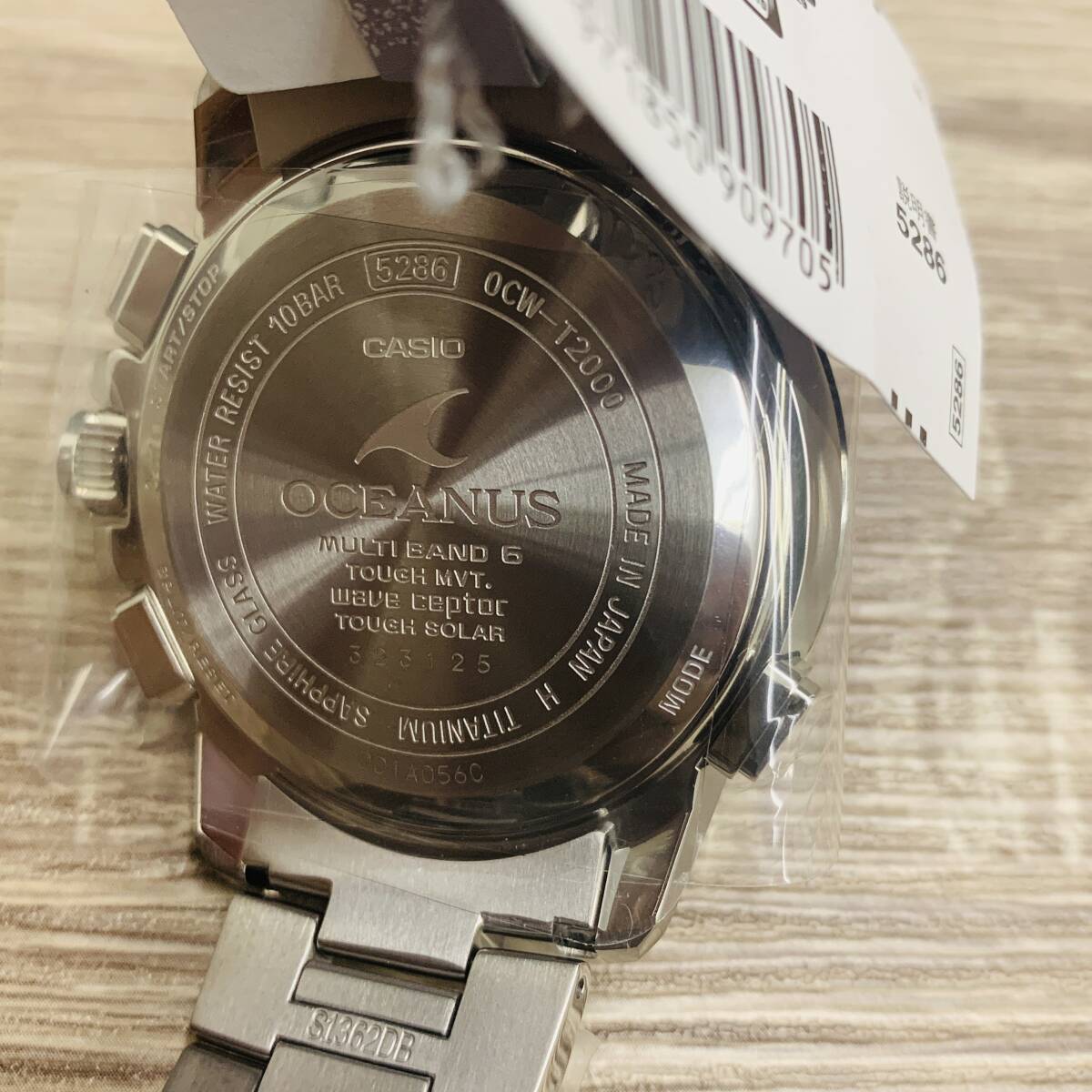 未使用展示品】CASIO カシオオシアナスOCW-T2000C-2AJF チタン 未使用展示品】CASIO カシオオシアナスOCW-T2000C-2AJF チタン