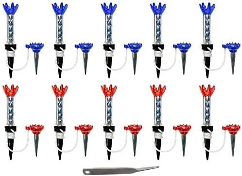 RED BLUE MIX Golf tea magnet tea (10 pcs set / lost less / long-lasting ) Golf tea long tea holder 