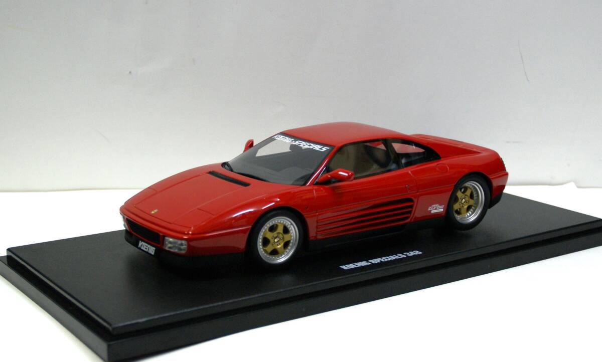 【GTスピリット】1/18 フェラーリ 348 クーペ ケーニッヒスペシャル ツインターボ 1994 レッド（限定生産商品№ GTS472)レジン製のミニカー