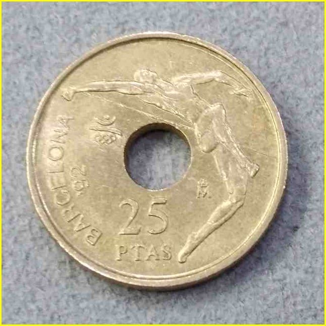 スペイン 25ペセタ 記念硬貨/1990年】 '92バルセロナ