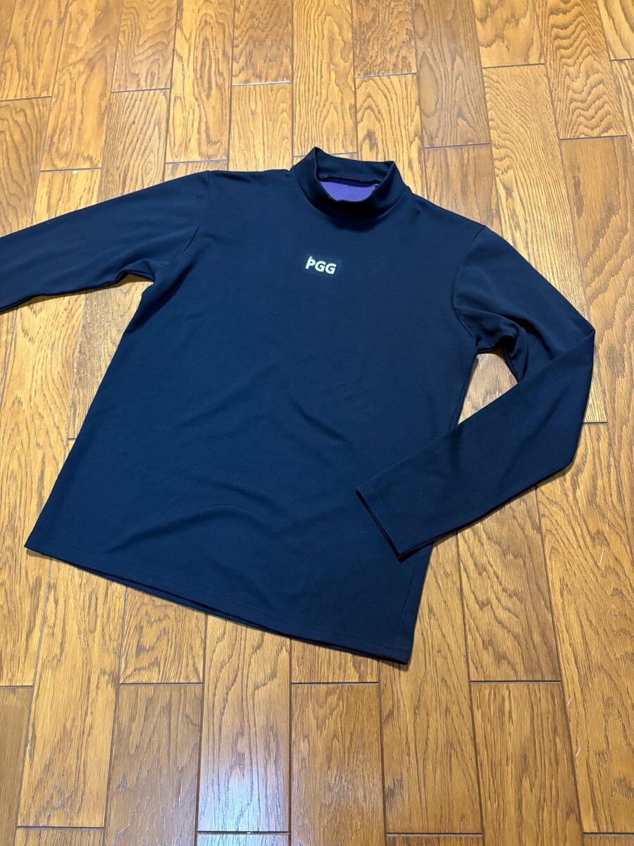 「P G G」by PEARLY GATES メンズ長袖シャツ　サイズ5 黒　TSI正規品