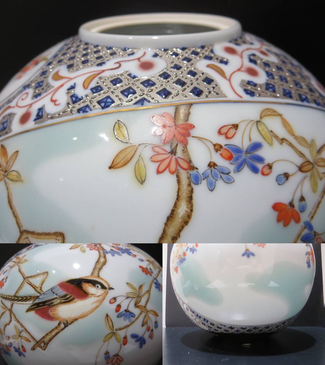 31684 山本一洋 純プラチナ彩 花瓶 花びん 花入れ 花器 壺 約2.4 31684 山本一洋 純プラチナ彩 花瓶 花びん 花入れ 花器 壺 約2.4