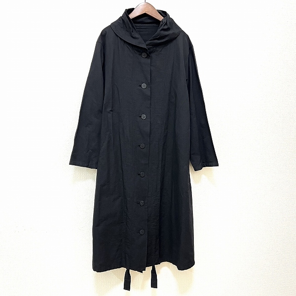 #anc ジウセンソユニコ 慈雨 Sensounico コート 40 黒 ロング レディース [841674]_画像1