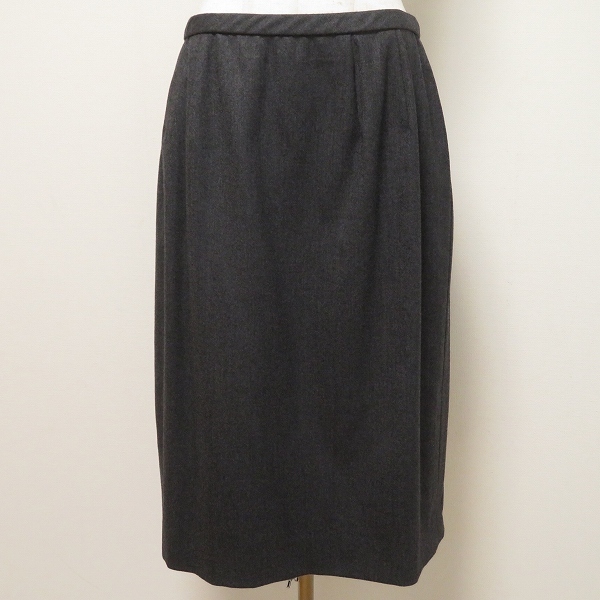 #wnc レリアン Leilian スカート 13+ グレー タイト シンプル ビジネス 大きいサイズ レディース [922881]