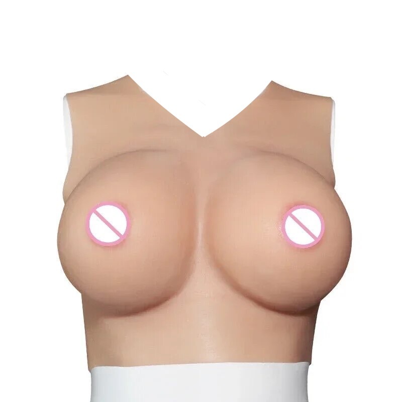 ☆リアル巨乳コスチューム☆ 伸縮シリコン素材　女装コスチューム　胸スーツ　Ｆ～Ｇカップ　男女兼用　コスプレ　イベント　豊胸　女装