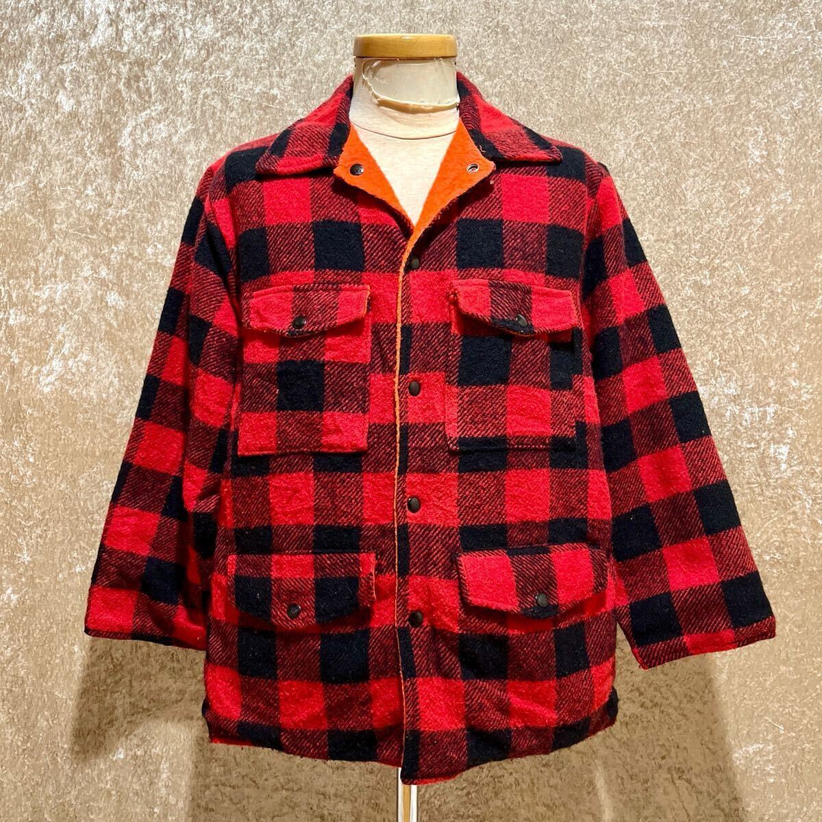 80’s 90’s バッファローチェック リバーシブル ジャケット 検索: 古着 アメカジ ブロックチェック 80年代 90年代_画像1