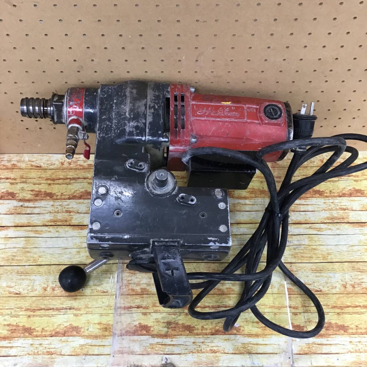 【中古品】ハッケン (コンセック) ダイヤモンドコアドリル CL-493　スタンド付き