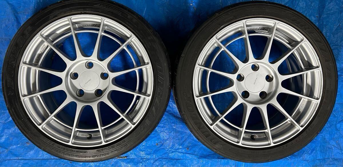ENKEI Racing R NT03RR 17インチ 8J ＋48 PCD114.3 5穴 2本セット 235/40R17 溝あり 検） FD2 DC5 R32 R33 R34 S13 S14 S15 RPF1 