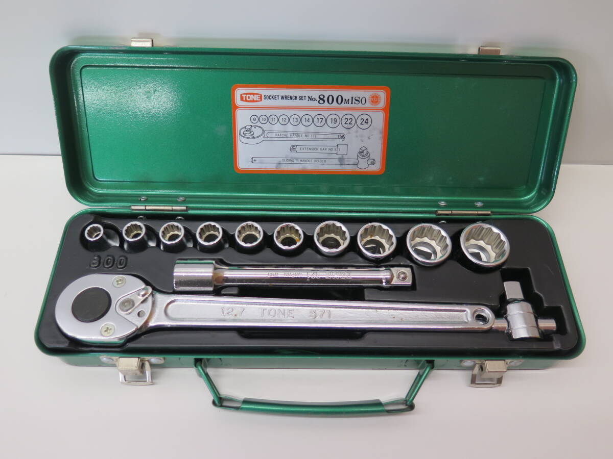 TONE SOCKET WRENCH SET No.800M ISO ソケットレンチセット 差込角:12.7mm(1/2)