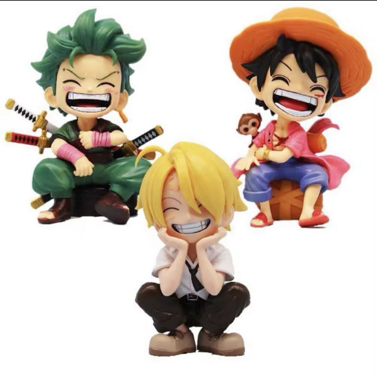 ワンピース ONE PIECE フィギュア ゾロ ルフィ サンジ 3体セット ワンピース ONE PIECE フィギュア ゾロ ルフィ サンジ 3体セット