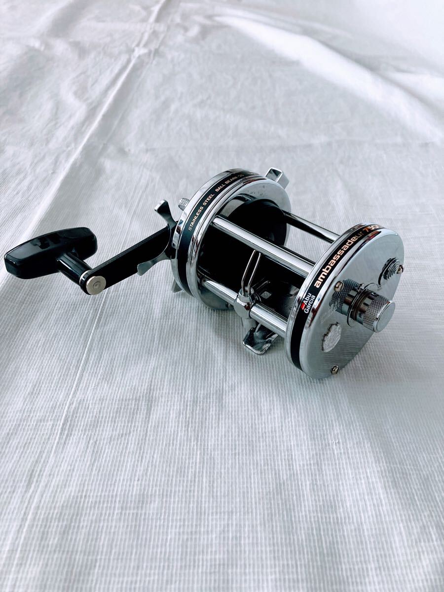 (No1644) ABU7500Cクローム 中古品 アブ アンバサダー レイクトローリング 鯉 芦ノ湖 中禅寺湖 琵琶湖 サクラマス ホンマス ビワマス