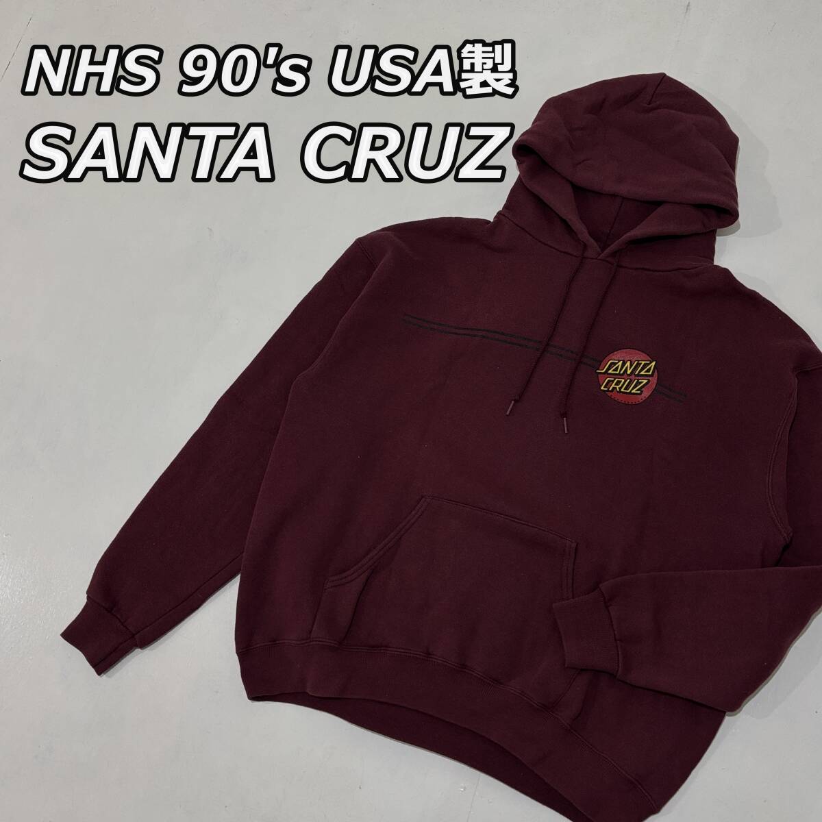 NHS】90年代 ビンテージ USA製 SANTA CRUZ サンタクルーズ ロゴ NHS】90年代 ビンテージ USA製 SANTA CRUZ サンタクルーズ ロゴ