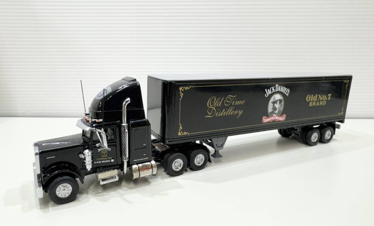 ほぼ新品！ MATCH BOX (マッチボックス) ダイキャストカー トラックトレーラー JACK DANIEL DYM37904 極美品 箱付き ZM1115