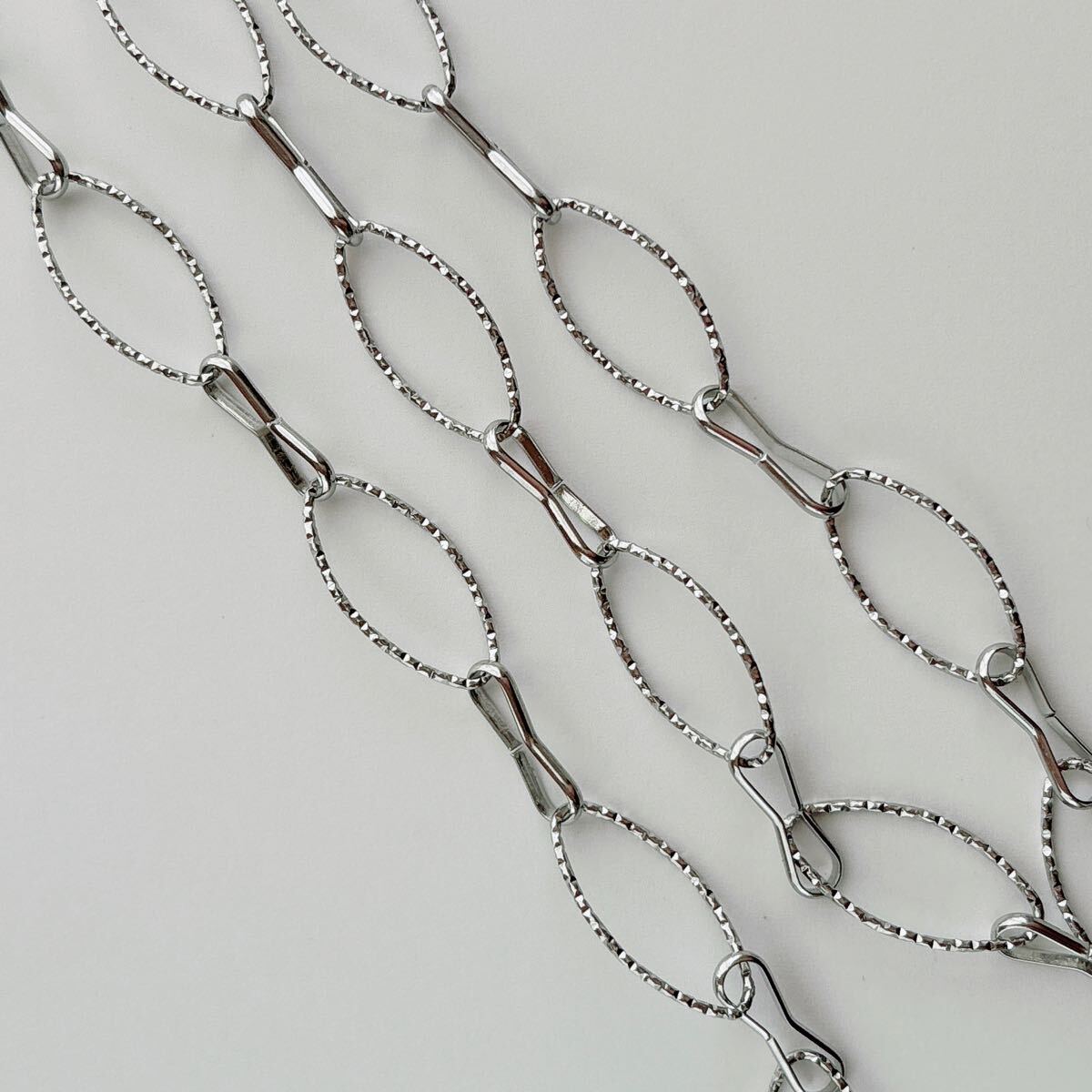 50cm サージカルステンレス製 チェーンパーツ デザインチェーン ブレスレット ネックレス ハンドメイドパーツ アクセサリーパーツ_画像2