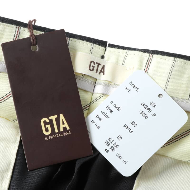 GTA(ji- чай a-) / шерсть волна 1 плиссировать конические брюки (JACOPO JP/16000) [gta2460061-42]