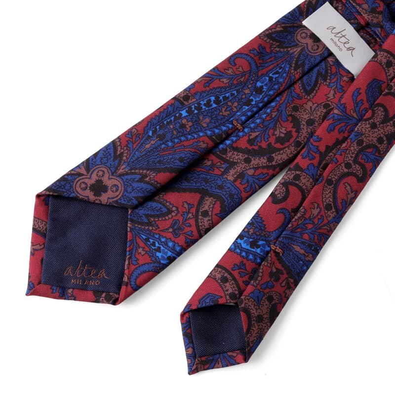 altea(アルテア) / ペイズリー柄プリントウールシルクツイルネクタイ(2129000) [alt2152342]_画像2