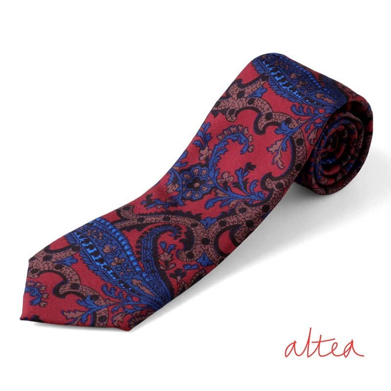 altea(アルテア) / ペイズリー柄プリントウールシルクツイルネクタイ(2129000) [alt2152342]_画像1