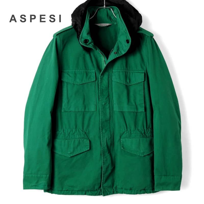 ASPESI(アスペジ) / ガーメントダイコットンギャバジンM-65ジャケット(MINIFIELD COT) [asp2470211-L]_画像1