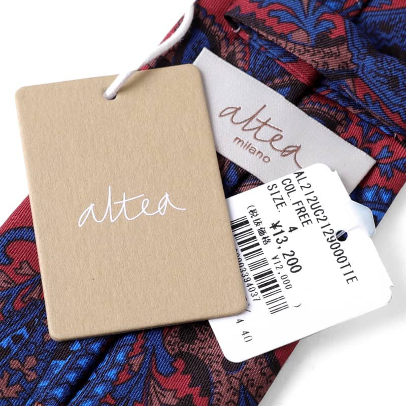 altea(アルテア) / ペイズリー柄プリントウールシルクツイルネクタイ(2129000) [alt2152342]_画像6